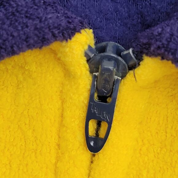 Vintage 80s Wrangler Terry Jacket M/L 23x26 Blue Yellow RARE Baggy - Picture 4 of 11